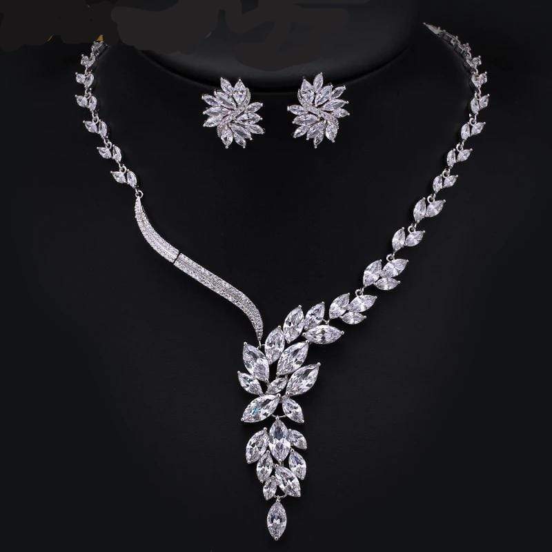 Cubic Zirconia Bridal or Anniversary Jewelry Set – 3DVanity.com